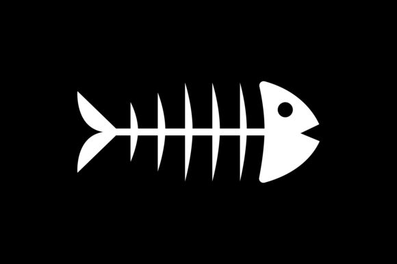 Download Halloween Icon White Fishbone - Icon Collection