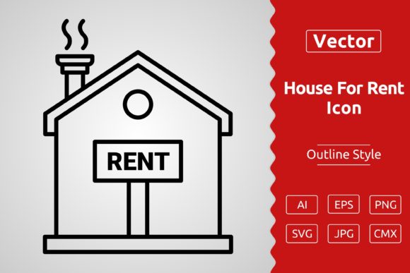 Download Vector House for Rent Outline Icon - Icon Collection