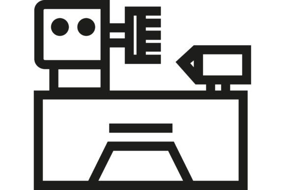 Download Lathe Line Icon. Manufacturing Plant, Mi - Icon Collection