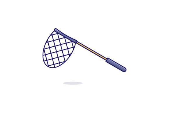Download Fishing Net Cartoon Icon Vector. - Icon Collection
