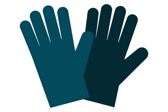 Download Safety Gloves Color Icon. Blue Hand Prot - Icon Collection