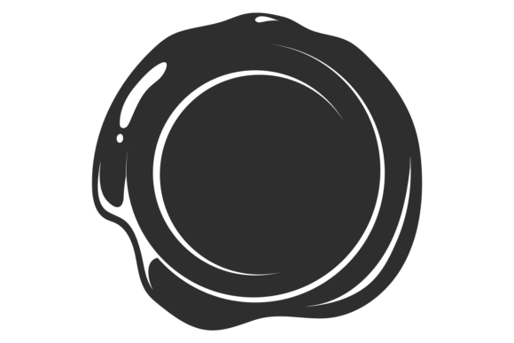 Download Wax Stamp Black Icon. Post Safety Seal - Icon Collection