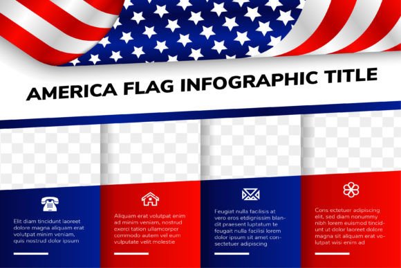 Download America Flag Infographic Poster - Graphic Collection