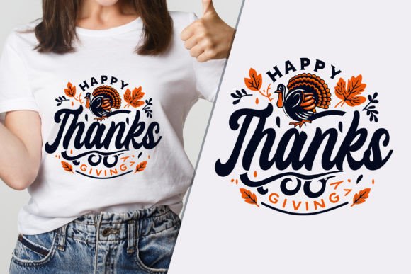 Download Happy Thanks Giving Modern T-Shirt SVG - Modern Collection