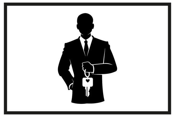 Download Minimalist Real Estate Agent Silhouette - Real Collection