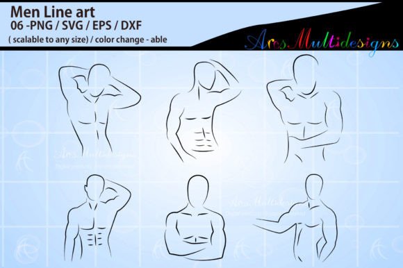 Download Man Nude Line Art Graphics - Graphic Collection