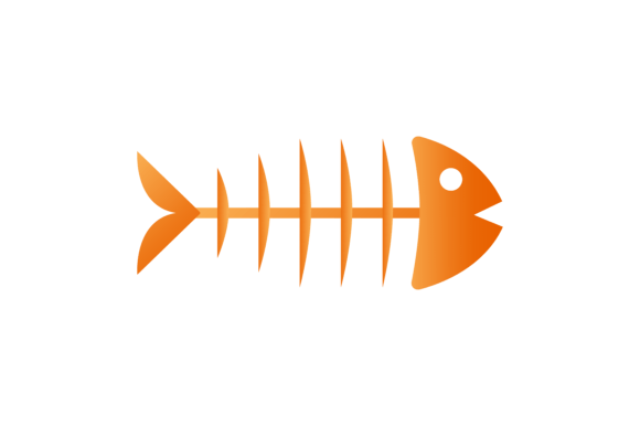 Download Halloween Icon Fishbone with Shadow - Icon Collection