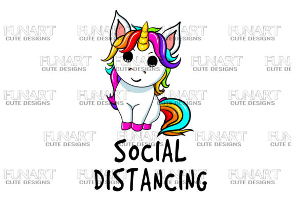 Download SOCIAL DISTANCING , UNICORN DESIGN , PNG - Social distancing Collection