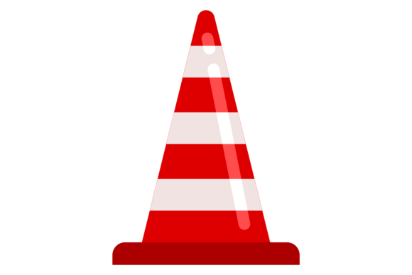 Download Traffic Cone Icon. Red Stripes Safety Py - Icon Collection