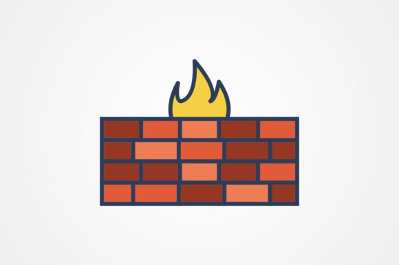 Download Firewall Line Filled Icon - Icon Collection