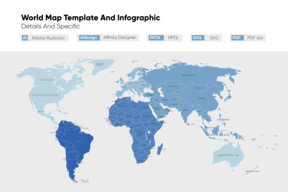 Download World Map Template and Infographic - Graphic Collection