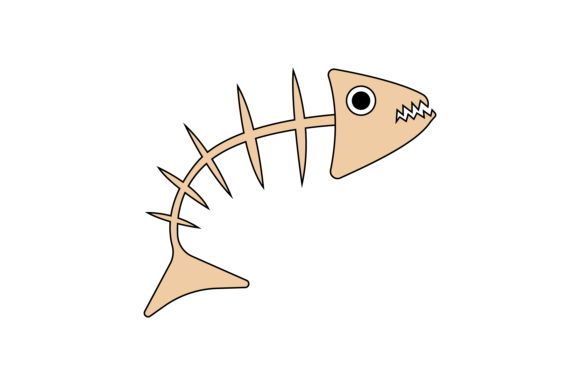 Download Halloween Icon Fishbone with Line - Icon Collection