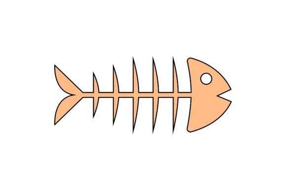 Download Halloween Icon Fishbone with Line - Icon Collection