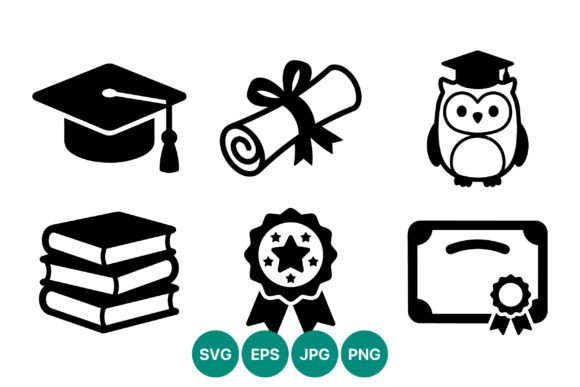 Download Graduation Cap Owl Diploma Icons - Icon Collection