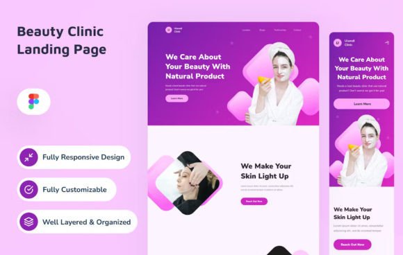 Download Beauty Clinic Landing Page - Beauty Collection