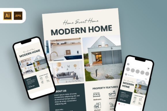 Download Modern Home Real Estate Marketing Flyer - Home Collection